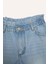 Kız Çocuk Paperbag Jean Şort B8113A825SM 7