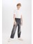 Erkek Çocuk Loose Fit Düz Paça Basic Düz Jean Pantolon D6489A825SM 2