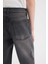 Erkek Çocuk Loose Fit Düz Paça Basic Düz Jean Pantolon D6489A825SM 6