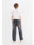Erkek Çocuk Loose Fit Düz Paça Basic Düz Jean Pantolon D6489A825SM 7