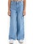 Kız Çocuk Wide Leg Kargo Geniş Paça Jean Pantolon E5879A825AU 4
