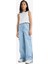 Kız Çocuk Wide Leg Kargo Geniş Paça Jean Pantolon E5879A825AU 4