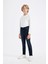 Erkek Çocuk Slim Fit Dar Kesim Düz Paça Cepli Jean Pantolon C5706A824WN 6