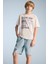 Erkek Çocuk Beli Lastikli Jean Şort B5764A825SM 7