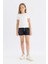 Kız Çocuk Mom Fit Jean Şort D1712A824SM 3