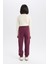 Kız Çocuk Standart Fit Beli Paçası Lastikli Baskılı Jogger Eşofman Altı D2295A824WN 6