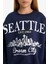 Kız Çocuk Relax Fit Bisiklet Yaka Baskılı Sweatshirt D4384A824WN 5