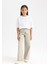 Kız Çocuk Wide Leg Geniş Bol Paça Cepli Pantolon D3720A824WN 3