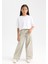 Kız Çocuk Wide Leg Geniş Bol Paça Cepli Pantolon D3720A824WN 5