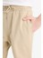 Erkek Çocuk Lastikli Paça Basic Düz Gabardin Jogger Pantolon B6713A825SM 5