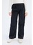 Kız Çocuk Beli Lastikli Düz Paça Paraşüt Pantolon D7605A825SM 4