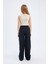 Kız Çocuk Beli Lastikli Wide Leg Geniş Bol Paça Pamuklu Pantolon D7611A825SM 6