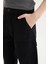 Erkek Çocuk Loose Fit Standart Paça Kargo Cepli Basic Düz Gabardin Siyah Pantolon 5