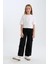 Kız Çocuk Wide Leg Kargo Geniş Paça Jean Pantolon D7373A825SM 5