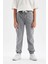Erkek Çocuk Beli Bağcıklı Cepli Lastikli Paça Jogger Jean Pantolon C4601A824AU 6