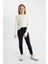 Kız Çocuk Skinny Fit Dar Paça Cepli Siyah Pantolon C7505A824AU 2