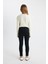 Kız Çocuk Skinny Fit Dar Paça Cepli Siyah Pantolon C7505A824AU 7