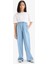 Kız Çocuk Wide Leg Geniş Paça Jean Pantolon D7101A825SM 3