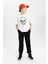 Erkek Çocuk Beli Bağcıklı Lastikli Paça Cepli Siyah Basic Düz Jogger Gabardin Pantolon B5915A824SM 2
