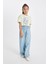 Kız Çocuk Wide Leg Geniş Bol Paça Jean Pantolon D3355A824HS 2
