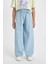 Kız Çocuk Wide Leg Geniş Bol Paça Jean Pantolon D3355A824HS 3