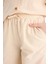 Kız Çocuk Beli Lastikli Wide Leg Geniş Bol Paça Pamuklu Pantolon D7611A825SM 5