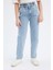 Kız Çocuk Paperbag Jogger Paça Pamuklu Jean Pantolon D7112A825SM 4