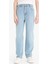 Erkek Çocuk Straight Fit Düz Paça Cepli Basic Düz Jean Pantolon C3697A824WN 4