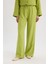 Wide Leg Keten Karışımlı Geniş Paça Pantolon D8187AX25SP 3