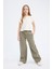 Kız Çocuk Wide Leg Geniş Bol Paça Pamuklu Pantolon D7609A825SM 4