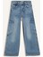 Kız Çocuk Wide Leg Kargo Geniş Paça Jean Pantolon D7386A825SM 7