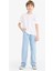 Erkek Çocuk Beli Lastikli Düz Paça Jean Pantolon F6899A825SM 1