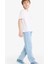 Erkek Çocuk Beli Lastikli Düz Paça Jean Pantolon F6899A825SM 3