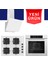 & Hoover Bianco Kare Beyaz Ankastre Set ( QBL62CB + SS206 + HDG6C1GWTK ) 1