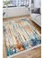 Çizgili Otantik Yolluk Yıkanabilir Halı Kaymaz Taban Kilim Dot Tabanlı Oturma Odası Halısı 4021A 4