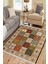 Motifli Kilim Yıkanabilir Halı Kaymaz Taban Kilim Dot Tabanlı Oturma Odası Halısı 4005F 1