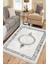 Klasik Gri Kilim Yıkanabilir Halı Kaymaz Taban Kilim Dot Tabanlı Oturma Odası Halısı 4007D 1