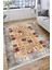 Gri Otantik Halı Yıkanabilir Halı Kaymaz Taban Kilim Dot Tabanlı Oturma Odası Halısı 4026B 4