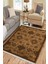 Kahverengi Klasik Desen Halı Kaymaz Taban Kilim Yıkanabilir Yolluk Dot Tabanlı Salon Halısı 4163A 1