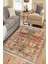 Kahverengi Otantik Halı Yıkanabilir Halı Kaymaz Taban Kilim Dot Tabanlı Oturma Odası Halısı 4061A 1