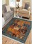 Yeşil Otantik Halı Yıkanabilir Halı Kaymaz Taban Kilim Dot Tabanlı Oturma Odası Halısı 4028A 1