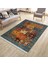 Yeşil Otantik Halı Yıkanabilir Halı Kaymaz Taban Kilim Dot Tabanlı Oturma Odası Halısı 4028A 3