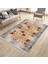 Gri Otantik Halı Yıkanabilir Halı Kaymaz Taban Kilim Dot Tabanlı Oturma Odası Halısı 4026B 3