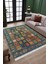 Yeşil Otantik Yolluk Yıkanabilir Halı Kaymaz Taban Kilim Dot Tabanlı Oturma Odası Halısı 4013A 2