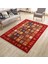 Kırmızı Otantik Yolluk Yıkanabilir Halı Kaymaz Taban Kilim Dot Tabanlı Oturma Odası Halısı 4013B 3