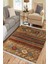 Otantik Desenli Halı Yıkanabilir Halı Kaymaz Taban Kilim Dot Tabanlı Oturma Odası Halısı 4053A 1