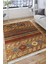 Otantik Desenli Halı Yıkanabilir Halı Kaymaz Taban Kilim Dot Tabanlı Oturma Odası Halısı 4053A 4