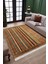 Kahverengi Klasik Halı Yıkanabilir Halı Kaymaz Taban Kilim Dot Tabanlı Oturma Odası Halısı 4056A 2
