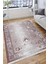 Eskitme Çiçekli Desen Kaymaz Taban Kilim Yıkanabilir Yolluk Dot Tabanlı Salon Halısı 4181A 4