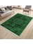 Yeşil Figürlü Halı Kaymaz Taban Kilim Yıkanabilir Yolluk Dot Tabanlı Salon Halısı 4119F 3